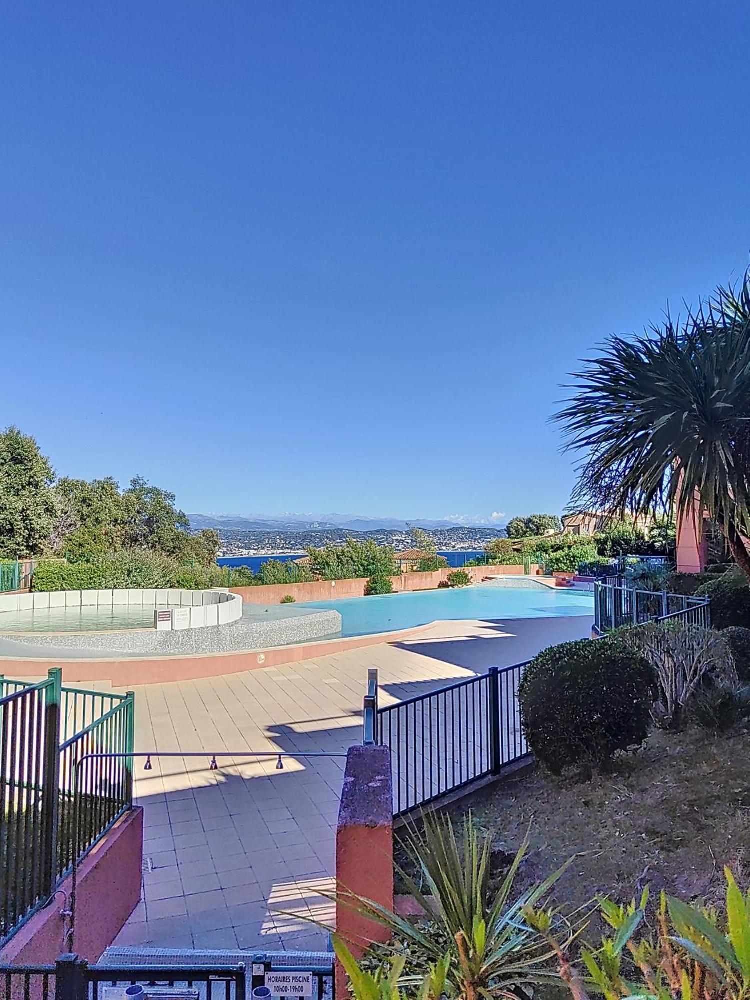 Ferienwohnung Vue Mer, Piscine, Free Parking Théoule-sur-Mer Exterior foto